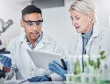 Scientists in a lab doing research